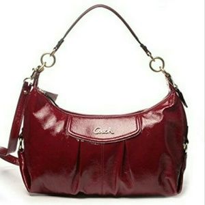 Authentic Coach Hobo Crimson Red
