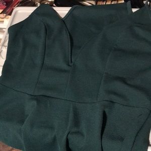 Low cut sweet heart racer back peplum top