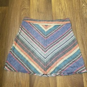 Free people stripped mini skirt