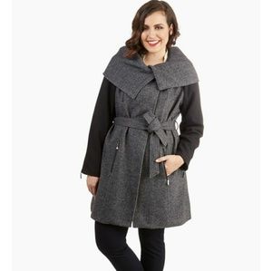 Modcloth Alpining Away  Latte Black Coat