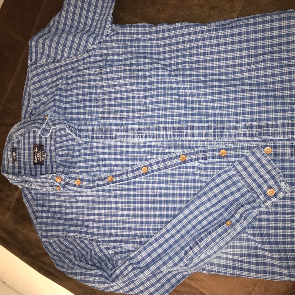 Abercrombie and Fitch Plaid Casual Button Up