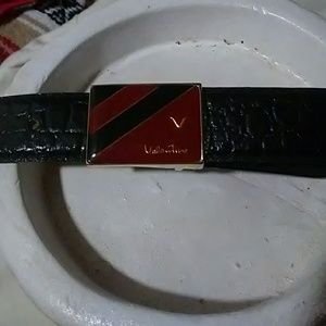 Valentino Crocodile skin belt