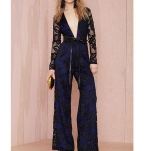 Nasty Gal Midnight Train Lace Jumpsuit