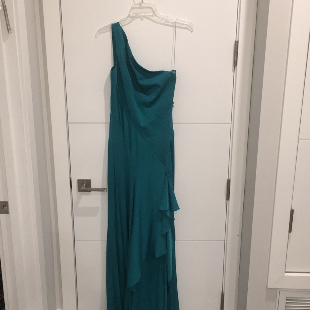 Robert Rodriguez Teal Blue Dress Gown