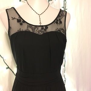 Express little black dress with lace detail