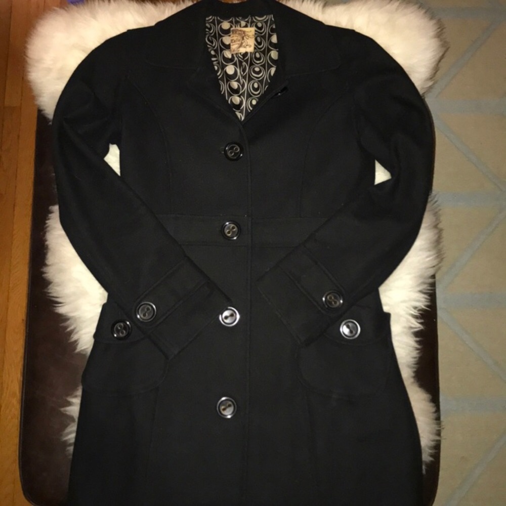 Beautiful Black Nordstrom XL Pea Coat!