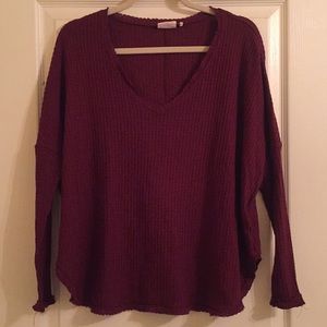 Urban Outfitters Maroon Thermal
