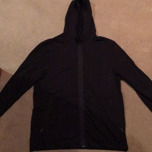 2013 XL black full zip-up lulu lemon sweatshirt.