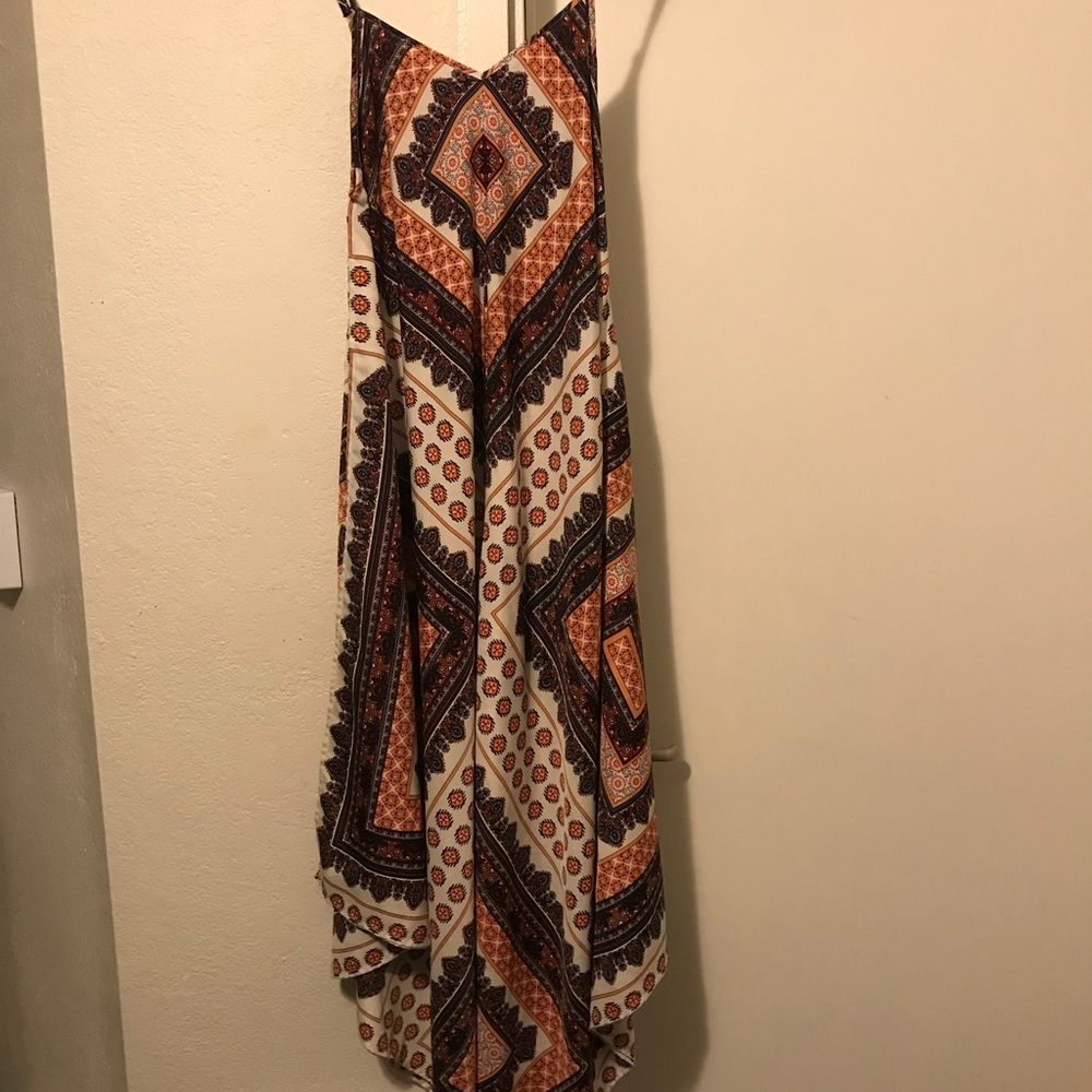 Altar’d State Orange Flowy Boho Dress