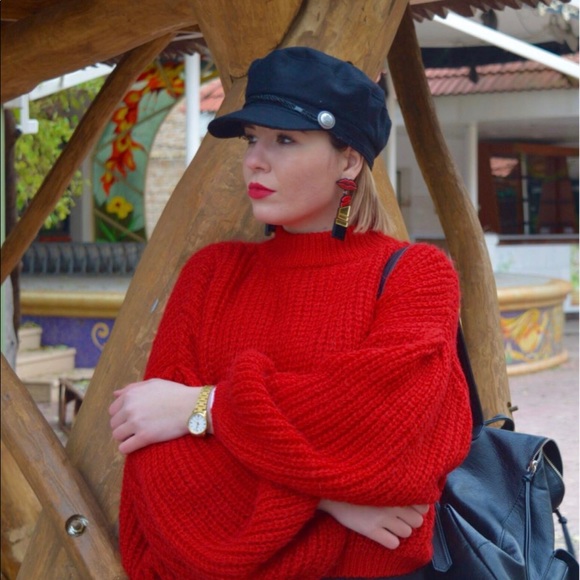 ❄️JII🍁Vintage Loose Long Dolman Sleeves Sweater - Picture 3 of 6