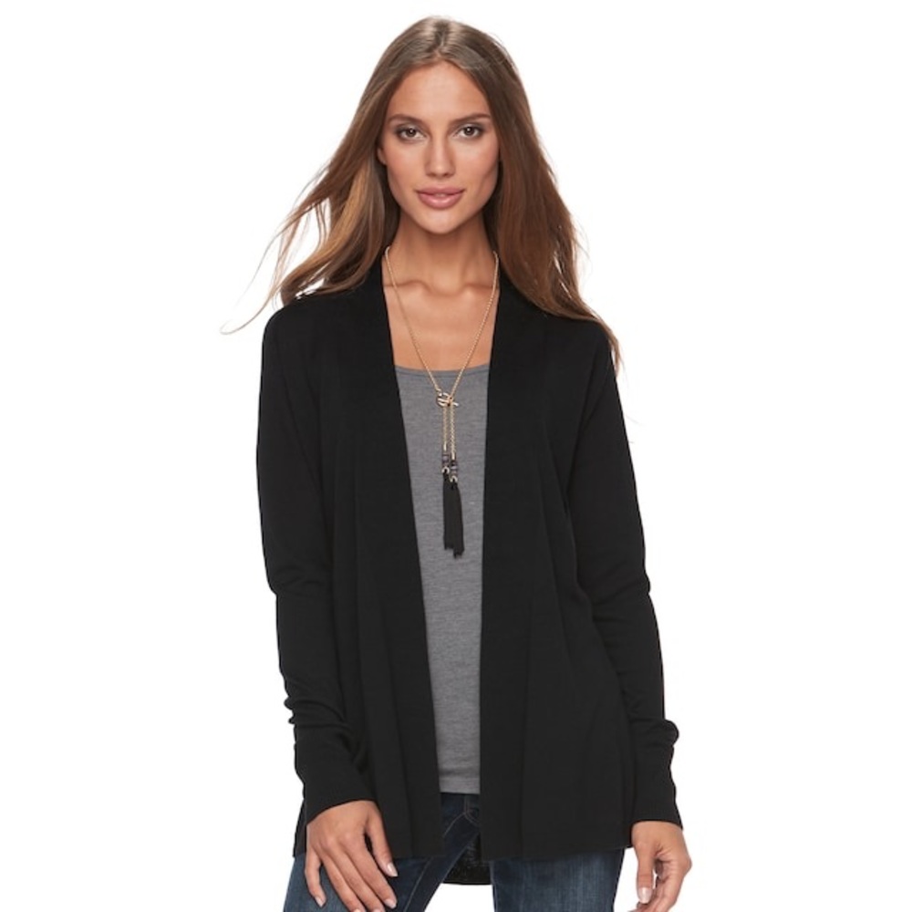 Black Merona Cardigan Sweater