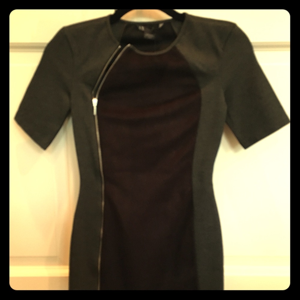 ARMANI EXCHANGE BRAND NEW ZIP DRESS SUEDE BODYCON