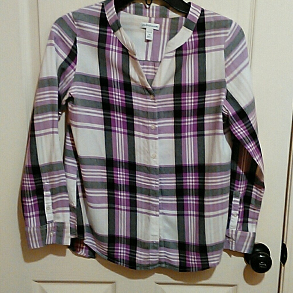 Cute purple plaid shirt