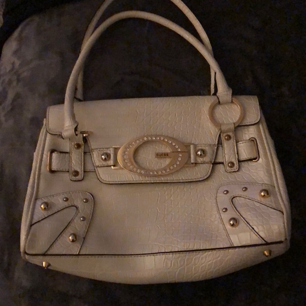 White guess purse