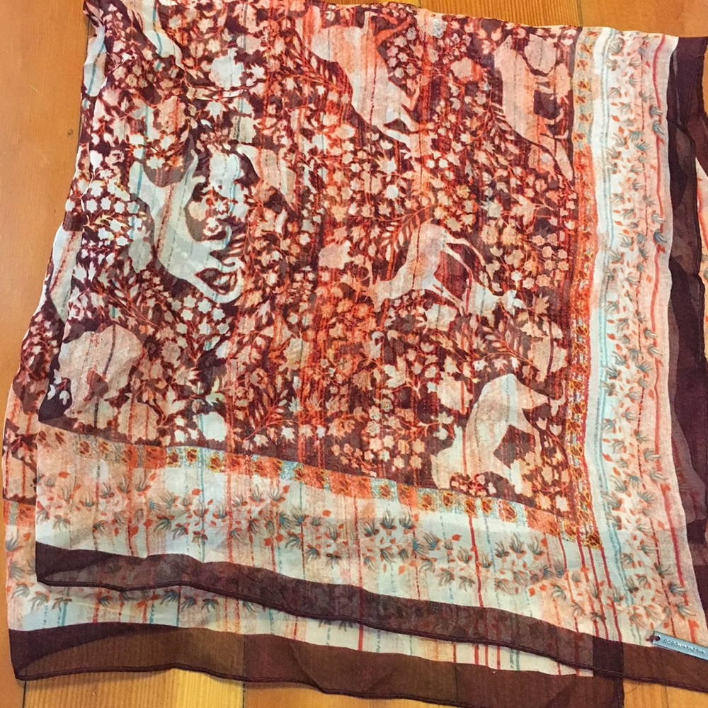 BCBGMAXAZRIA Animal Scenery Square Scarf
