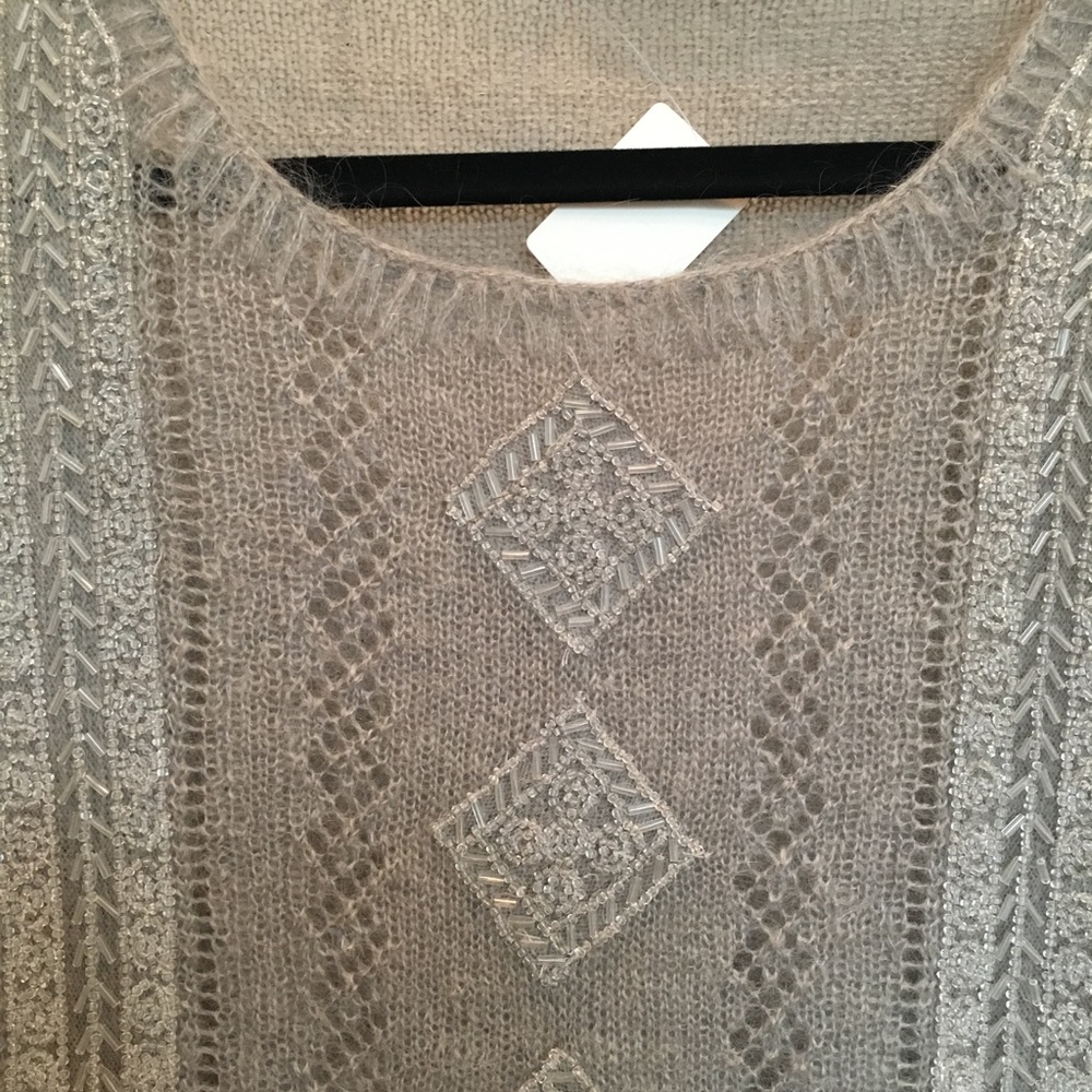 MOSCHINO cheap and chic knit sweater with beading