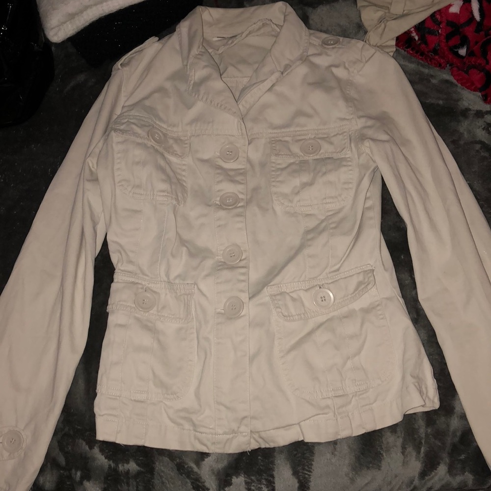 Tan light pea coat