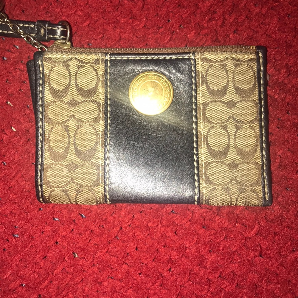 Coach Mini Wallet/Card Holder with Key Ring