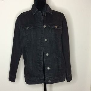 Highway Black Denim Jacket Size XS