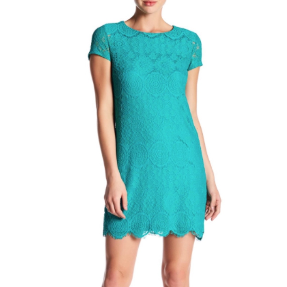 Laundry By Shelli Segal Women's Blue Short Sleeve