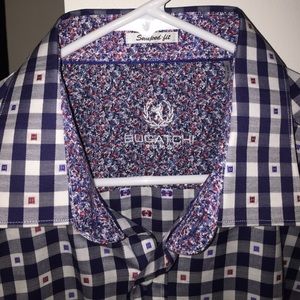 Bugatchi Mens Button Down Long Sleeve Shirt