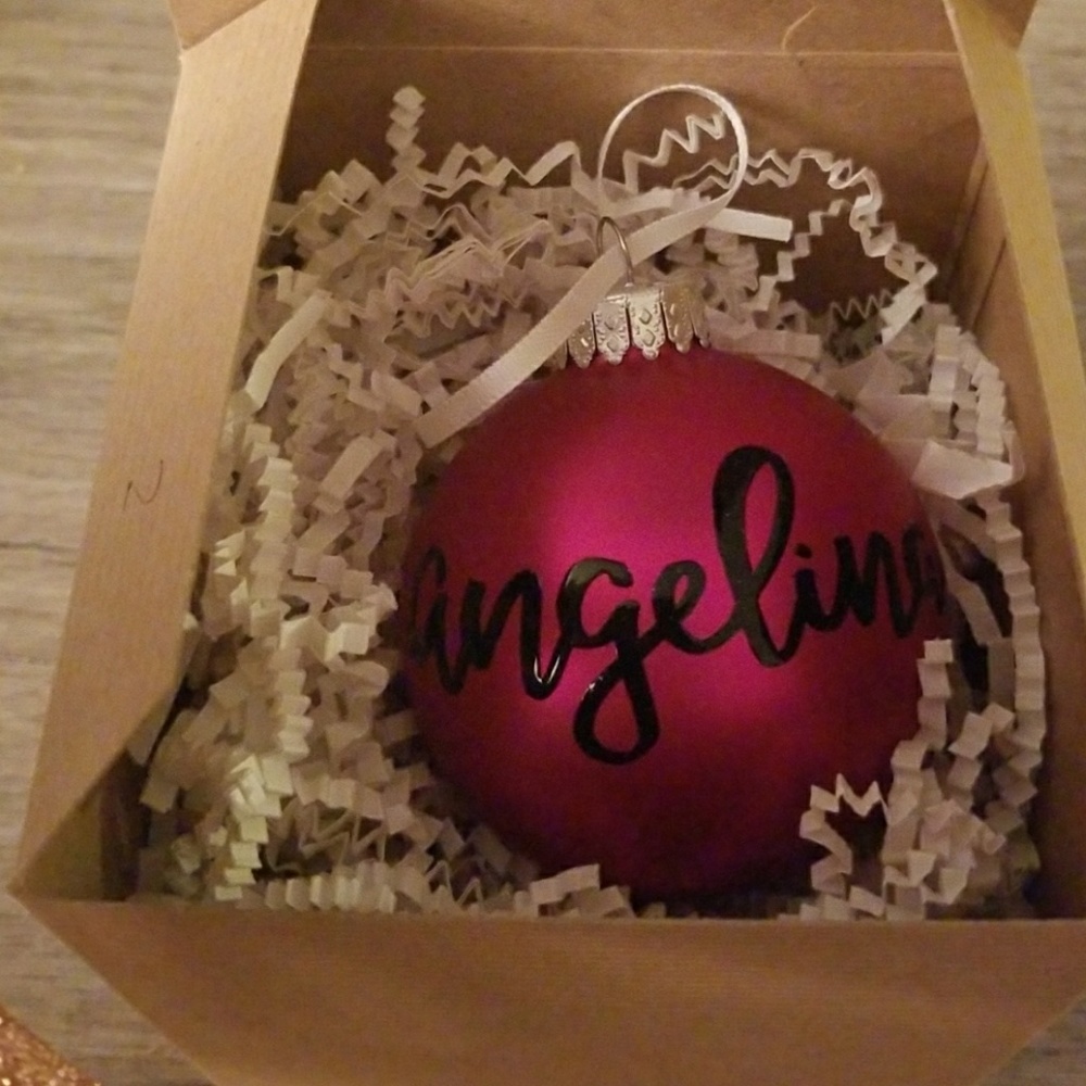 Angelina personalized ornament