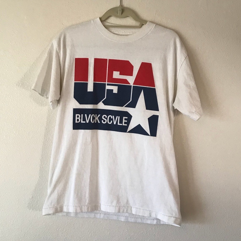 Blvck Scvle white USA t shirt