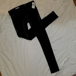 AG velvet super skinny jeans/legging