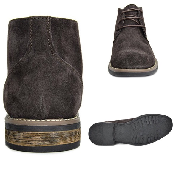 NEW Mens Suede Leather Oxford Lace Up Boots Chukka - Picture 2 of 2