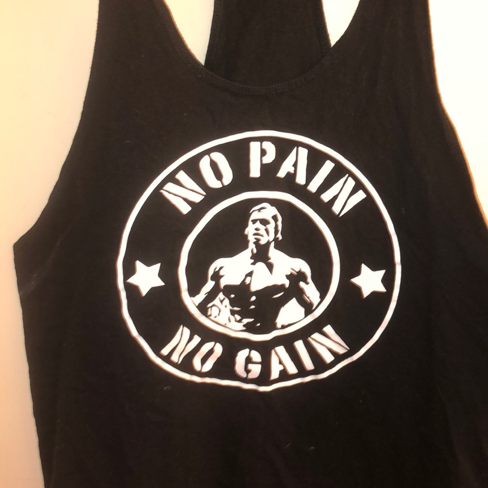 Arnold No Pain No Gain Stringer Tee