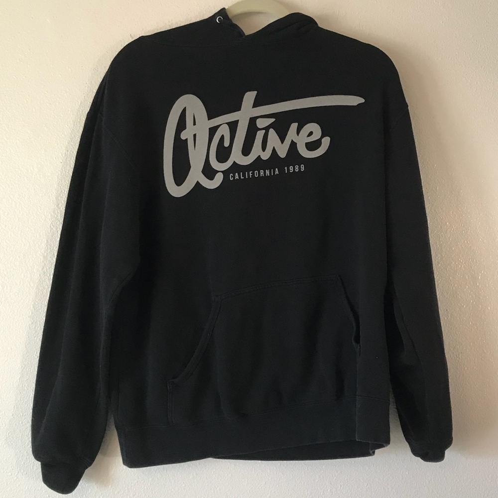 Active black hoodie - large