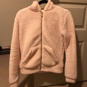 Puffy light pink jacket