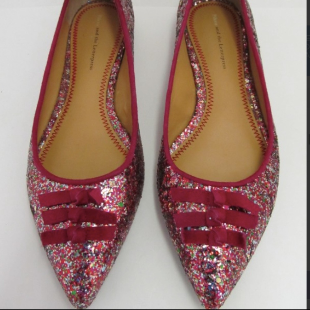Anthropologie Glitter Skipperdee Flats size 7 - Picture 8 of 8