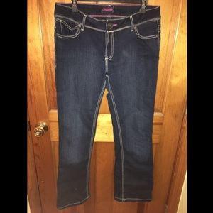 Wrangler women’s dark boot cut jeans