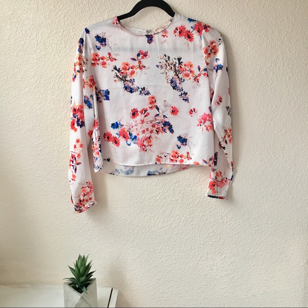 Floral silky blouse from Philosophy