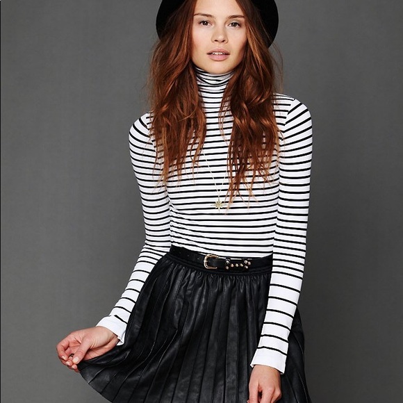 Free People Tops - {free people} striped seamless turtleneck