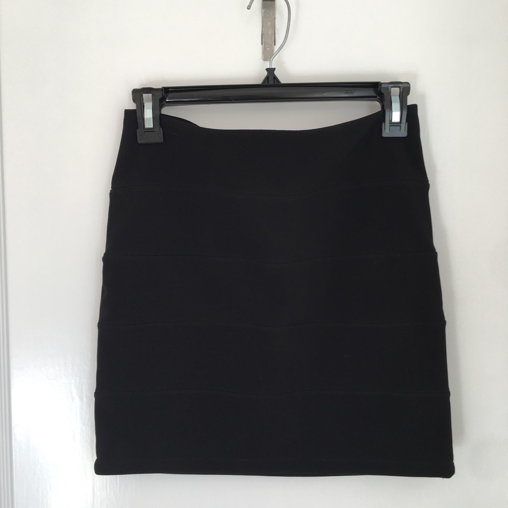 TopShop Black Bandage Bodycon Mini Skirt