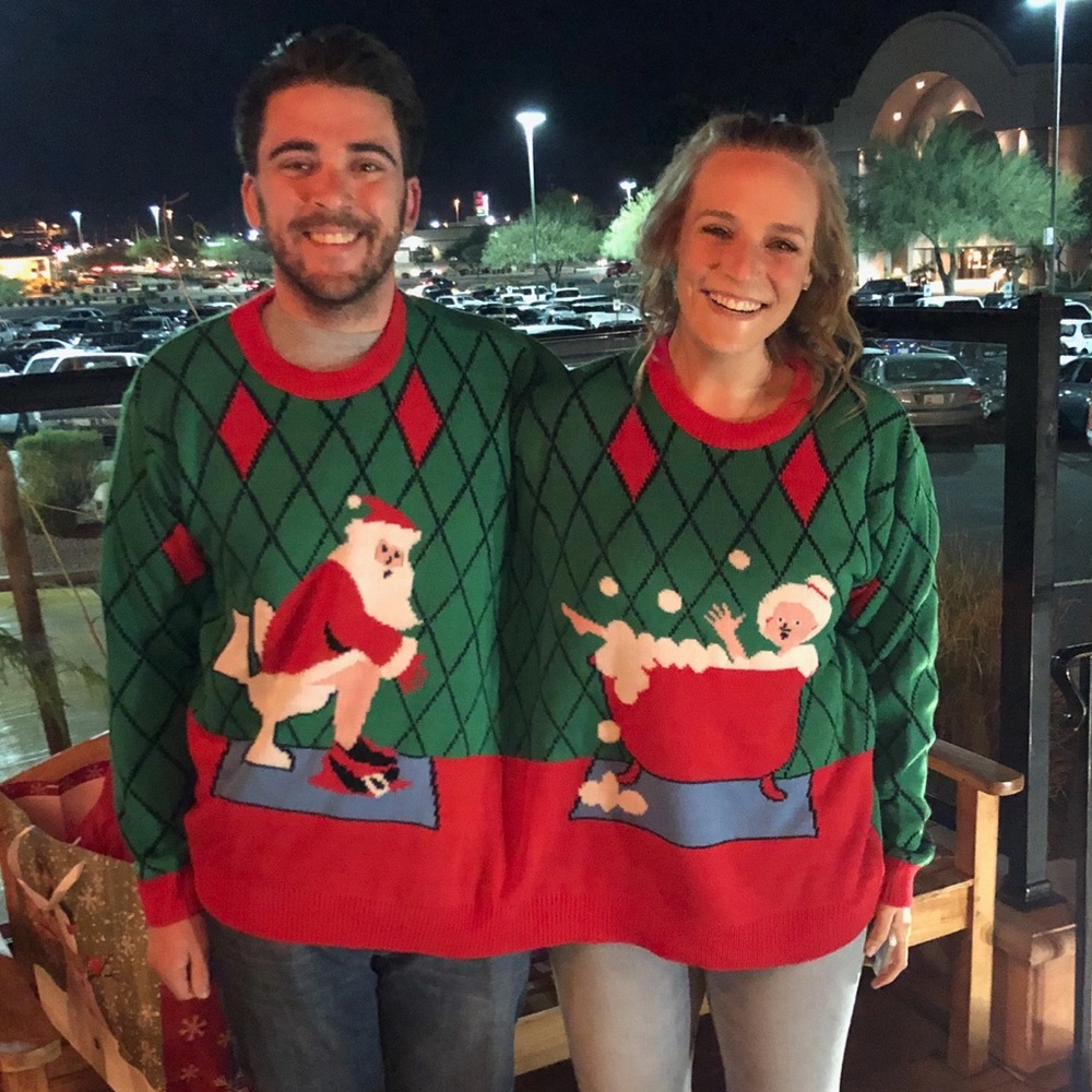 Two person sweater