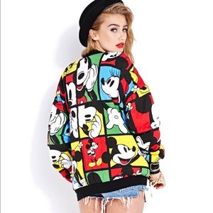 Forever 21 Mickey Mouse Bomber Jacket