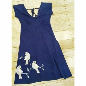 Synergy Organic Clothing Hand Stitched Bird Dress