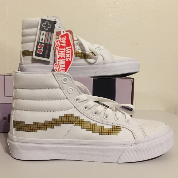Vans Shoes - NWT Vans RARE Nintendo Console Gold SK8-Hi Slim