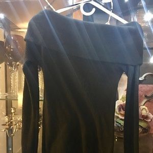 Black sweater dress