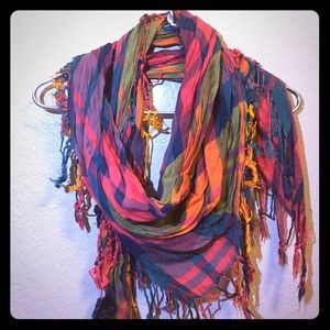 Plaid Multicolor Scarf