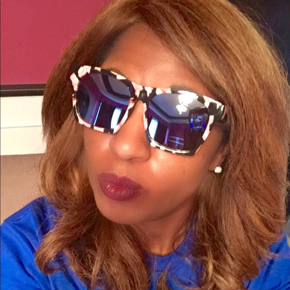 Pink & Black Animal Print Shades