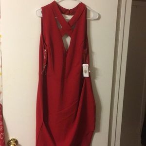 Red bodycon dress size 2x
