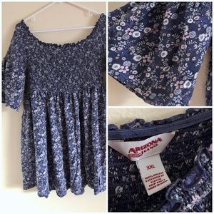 Floral off the shoulder smocked dress XXL