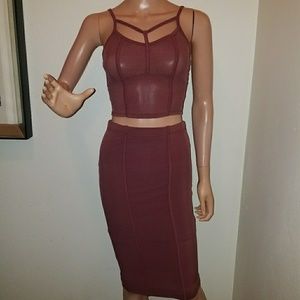 Mauve 2 piece
