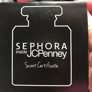 Sephora perfume certificate