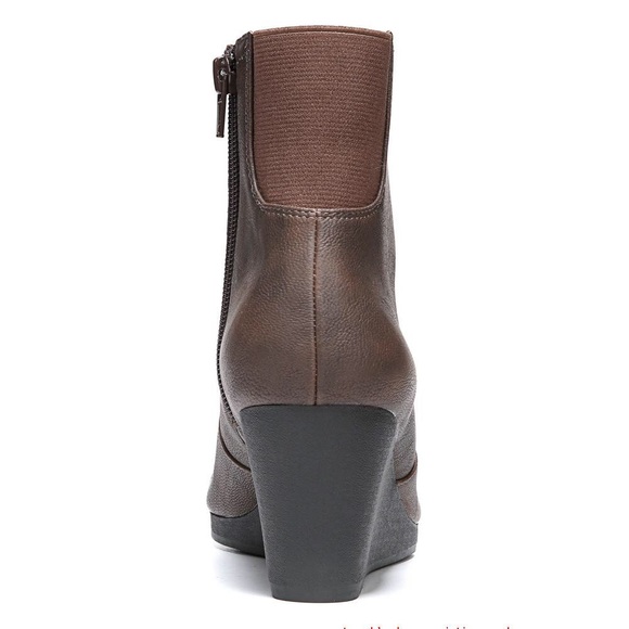 Texas Brown Coffee Low Wedge Ankle Booties - Picture 5 of 5