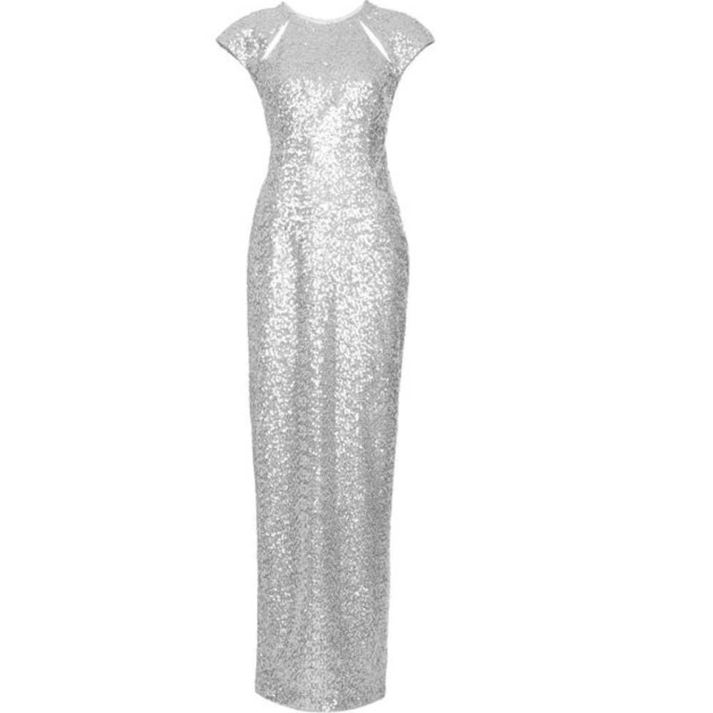 Metallic Sequin Cut Out Maxi Dress🌟